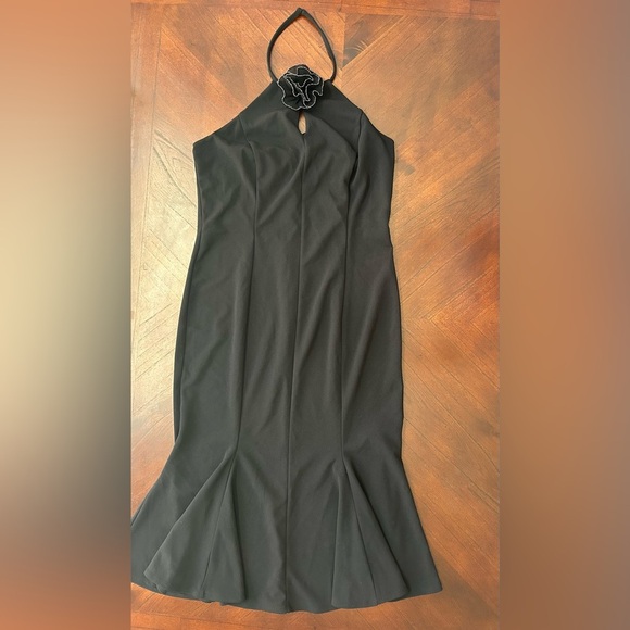 ALEXA B Elegant Black Halter Dress SIZE 12 - Picture 1 of 8